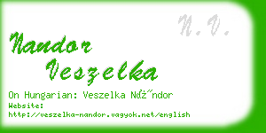 nandor veszelka business card